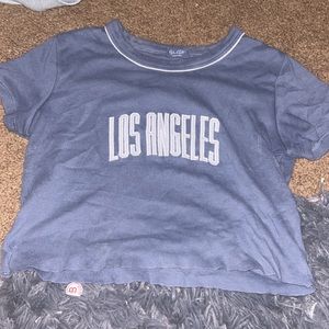 los Angeles cropped tee